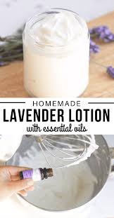 homemade lavender lotion recipe at