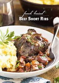french short ribs braised in red wine