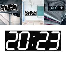 Modern Digital 3d White Led Wall Clock