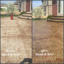 Concrete Stamped Patio Sealing