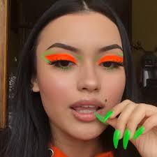 this viral neon makeup is being