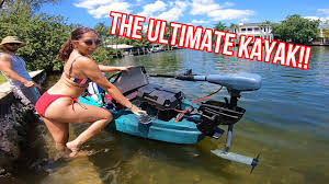 trolling motor on a kayak