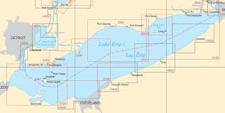 lake erie paper charts