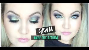 makeup geek duo chrome bright look