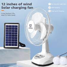 electric fan outdoor fan solar light