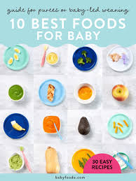 best first foods for baby purees blw
