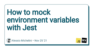 mock environment variables with jest