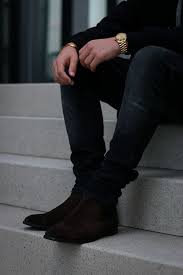 Shop online the latest fw20 collection of designer for men on ssense and find panelled, rugged constructions stand comfortably alongside slick leather pieces that reinforce the reasons for which the boot has become a viable. Leather Or Suede Black Chelsea Boots Malefashionadvice