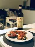 What wine goes with eggplant parmesan?