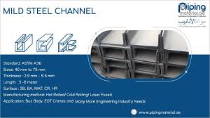mild steel channel ms c u folded