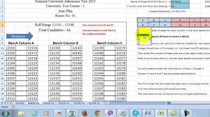 Excel Bangla Tutorial 6 Auto Fill Seat Plan For Examinations In Excel