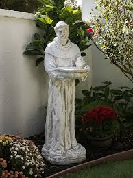 Saint Francis 45 Birdfeeder Garden Statue