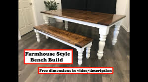 how to build a farmhouse style bench