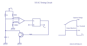 This is a basic circuit diagram of the 555 timer in the astable mode. 555 Timer Ic Block Diagram Working Pin Out Configuration Data Sheet