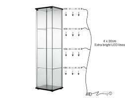 77 Ikea Detolf Glass Display Cabinet