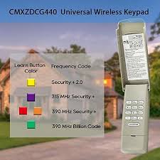 cmxzdcg440 garage door wireless keypad