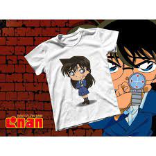 Áo thun Cotton Unisex - Anime - Conan - Ran mori chibi