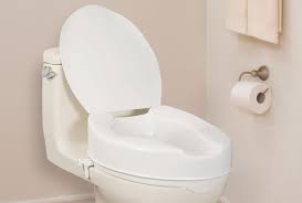 Elongated Raised Toilet Seat With Lid