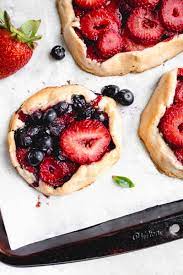 mixed berry galettes aip paleo vegan