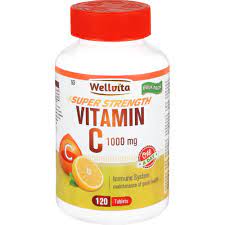 Packed with vitamin c · vitamins & antioxidants Wellvita 1000mg Vitamin C Tablets 120 Tablets Clicks
