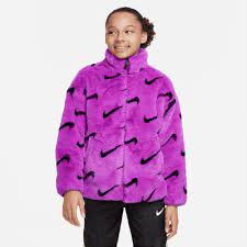 Big Kids Faux Fur Jacket Nike