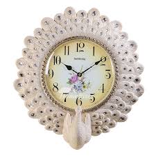 vintage wall clocks peacock pendulum