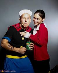 Pjs, tees, hoodies and sweats in every color. Popeye And Olive Costume No Sew Diy Costumes