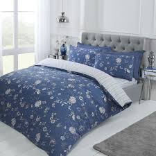 Country Toile Duvet Set Double Navy On