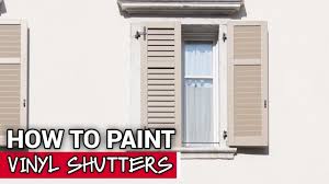 how to paint vinyl shutters ace