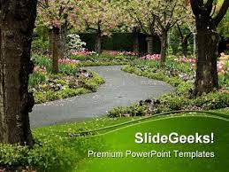Blossom Path Nature Powerpoint Template