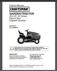 Sears Craftsman 25 48 6 Sp Gt5000