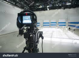 Television Studio Jib Camera Lights Camera Stock Photo Edit