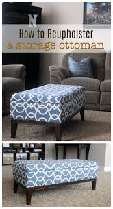 how to reupholster a storage ottoman