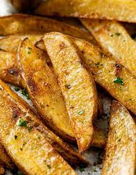 Air Fryer Baked Potato Wedges gambar png