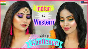 diwali makeup challenge indian vs