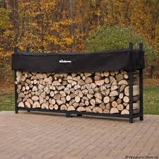 Woodhaven Black Firewood Rack 8