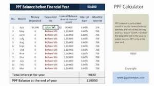 How Ppf Interest Is Calculated Youtube