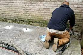Stamped Concrete Patio Repair Leveling