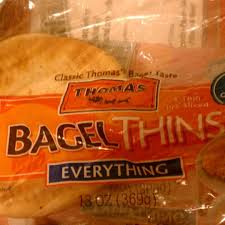 calories in thomas bagel thins