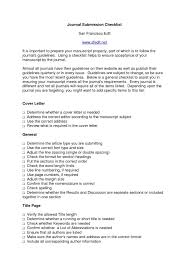 Cover Letter Format Paper Submission Best Journal Submissionover