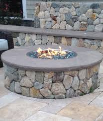 Create a warm, inviting ambiance with the cal flame's 55,000 propane gas outdoor fireplace. Gas Fire Pit Kits Propane Natural Gas Fire Pits Tables