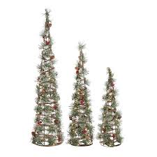 The wonder of christmas starts in july with balsam hill's lifelike trees. Holiday Living 2 5 Ft Cashmere Pine Pre Lit Spiral Topiary Slim Artificial Christmas Tree With 120 Constant Warm White Led Lights 3 Set In The Artificial Christmas Trees Department At Lowes Com