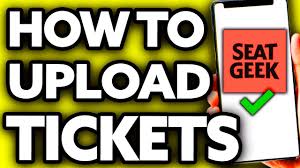 how to upload tickets to seatgeek 2023