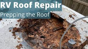 diy rv roof repair stripping the roof