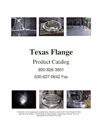 Texas Flange Product Catalog Flange Docsity
