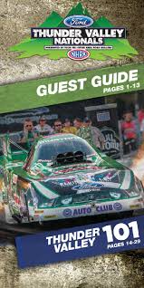 Ford Nhra Thunder Valley Nationals Guest Guide By Bristol