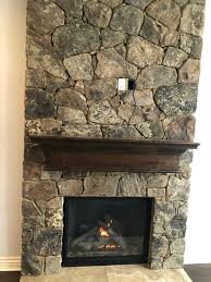 Whitewashing A Stone Fireplace