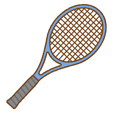 テニスラケットのイラスト | 商用OKの無料イラスト素材サイト ツカッテ