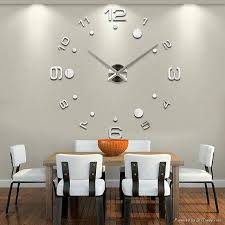 Buy Diy Wall Clock 3d Home Mirror