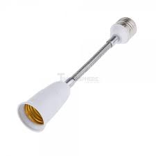 6 99 Light Socket Extender Lamp Bulb Adapter Flexible Extension 19cm Tinkersphere